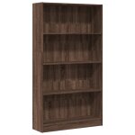 Vidaxl biblioth�que ch�ne marron 80x24x143 cm bois d'ing�nierie