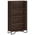 Vidaxl biblioth�que ch�ne marron 80x31x137, 5 cm bois d'ing�nierie