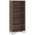 Vidaxl biblioth�que ch�ne marron 80x31x169 cm bois d'ing�nierie