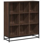 Vidaxl bibliothque chne marron 97, 5x33x107, 5cm bois ingnierie mtal