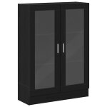 Vidaxl bibliothque chne noir 82, 5x30, 5x115 cm bois d'ingnierie