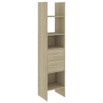 Vidaxl biblioth�que ch�ne sonoma 40x35x180 cm bois d?ing�nierie