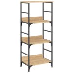 Vidaxl bibliothque chne sonoma 50x33x117, 5 cm bois d'ingnierie