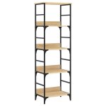 Vidaxl biblioth�que ch�ne sonoma 50x33x153 cm bois d'ing�nierie