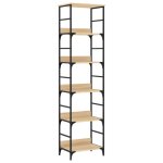 Vidaxl biblioth�que en ch�ne sonoma 50x33x188, 5 cm bois d'ing�nierie