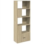 Vidaxl biblioth�que ch�ne sonoma 70x36x189 cm bois d'ing�nierie