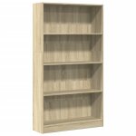 Vidaxl biblioth�que ch�ne sonoma 80x24x143 cm bois d'ing�nierie