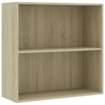 Vidaxl bibliothque chne sonoma 80x30x76, 5 cm bois d'ingnierie