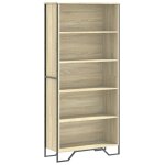 Vidaxl biblioth�que ch�ne sonoma 80x31x169 cm bois d'ing�nierie