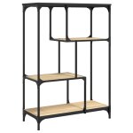 Vidaxl bibliothque chne sonoma 81x36x115 cm bois ingnierie et acier