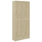 Vidaxl biblioth�que ch�ne sonoma 82, 5x30, 5x185, 5 cm bois d'ing�nierie