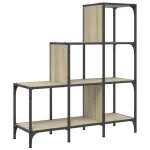 Vidaxl biblioth�que ch�ne sonoma 92x30x102 cm bois ing�nierie et m�tal