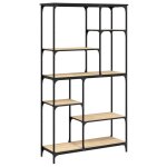 Vidaxl bibliothque chne sonoma 99x35, 5x176 cm bois ingnierie acier