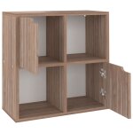 Vidaxl biblioth�que ch�ne sonoma gris 60x27, 5x59, 5cm bois d?ing�nierie