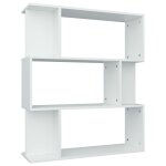 Vidaxl bibliothque / cloison blanc 80x24x96 cm bois d'ingnierie