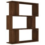 Vidaxl biblioth�que / cloison ch�ne marron 80x24x96 cm bois d'ing�nierie