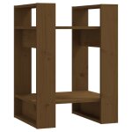Vidaxl bibliothque / sparateur de pice marron miel 41x35x57 cm pin