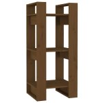Vidaxl biblioth�que / cloison marron miel 41x35x91 cm bois massif