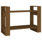 Vidaxl biblioth�que / cloison marron miel 80x35x56, 5 cm pin solide