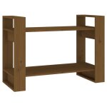 Vidaxl bibliothque / cloison marron miel 80x35x56, 5 cm pin solide