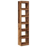 Vidaxl biblioth�que / cloison de s�paration vieux bois 40x30x198 cm