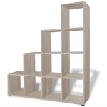 Vidaxl bibliothque / tagre 142 cm couleur de chne
