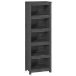 Vidaxl biblioth�que gris 50x35x154 cm bois de pin massif