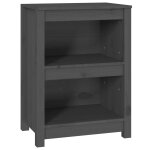 Vidaxl biblioth�que gris 50x35x68 cm bois de pin massif