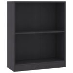 Vidaxl bibliothque gris 60x24x76 cm bois d'ingnierie