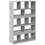 Vidaxl biblioth�que gris b�ton 100x33x156, 5 cm bois d'ing�nierie