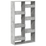Vidaxl biblioth�que gris b�ton 100x33x175 cm bois d'ing�nierie