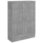 Vidaxl biblioth�que gris b�ton 82, 5x30, 5x115 cm bois d'ing�nierie