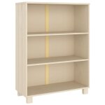 Vidaxl bibliothque hamar marron miel 85x35x112 cm bois de pin massif