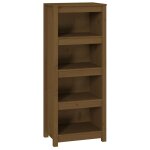 Vidaxl bibliothque marron miel 50x35x125, 5 cm bois de pin massif