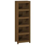 Vidaxl bibliothque marron miel 50x35x154 cm bois de pin massif