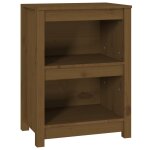 Vidaxl biblioth�que marron miel 50x35x68 cm bois de pin massif