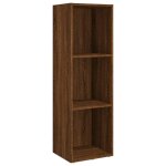 Vidaxl biblioth�que / meuble tv ch�ne marron 36x30x114cm bois ing�nierie