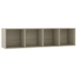 Vidaxl biblioth�que / meuble tv ch�ne sonoma 143x30x36 cm