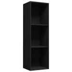 Vidaxl bibliothque / meuble tv noir 36x30x114 cm bois d'ingnierie