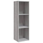 Vidaxl biblioth�que / meuble tv sonoma gris 36x30x114 cm bois ing�nierie