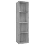Vidaxl biblioth�que / meuble tv sonoma gris 36x30x143 cm