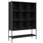 Vidaxl biblioth�que noir 102x30x141, 5 cm bois d'ing�nierie