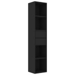 Vidaxl biblioth�que noir 36x30x171 cm bois d'ing�nierie