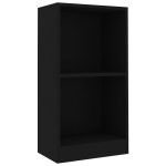 Vidaxl biblioth�que noir 40x24x75 cm bois d'ing�nierie