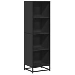 Vidaxl biblioth�que noir 40x35x139 cm bois d'ing�nierie