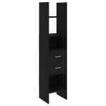 Vidaxl biblioth�que noir 40x35x180 cm bois d?ing�nierie