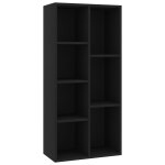 Vidaxl biblioth�que noir 50x25x106 cm bois d'ing�nierie