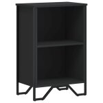 Vidaxl bibliothque noir 50x31x74, 5 cm bois d'ingnierie