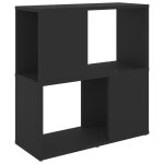 Vidaxl biblioth�que noir 60x24x63 cm bois d'ing�nierie