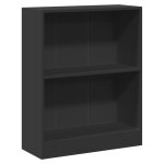 Vidaxl bibliothque noir 60x24x76 cm bois d'ingnierie
